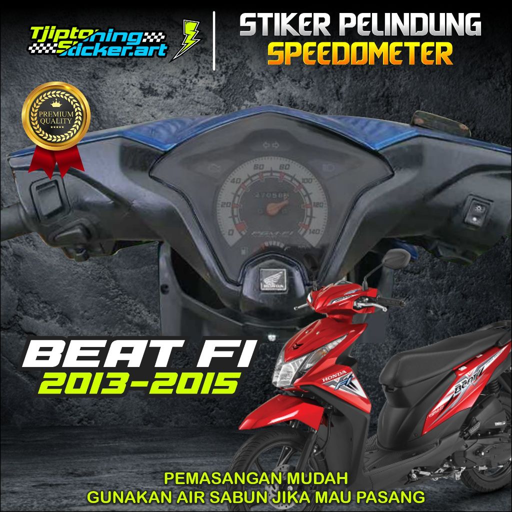 STIKER SPEEDOMETER BEAT FI 2013-2015 - STIKER PELINDUNG SPEEDOMETER MOTOR