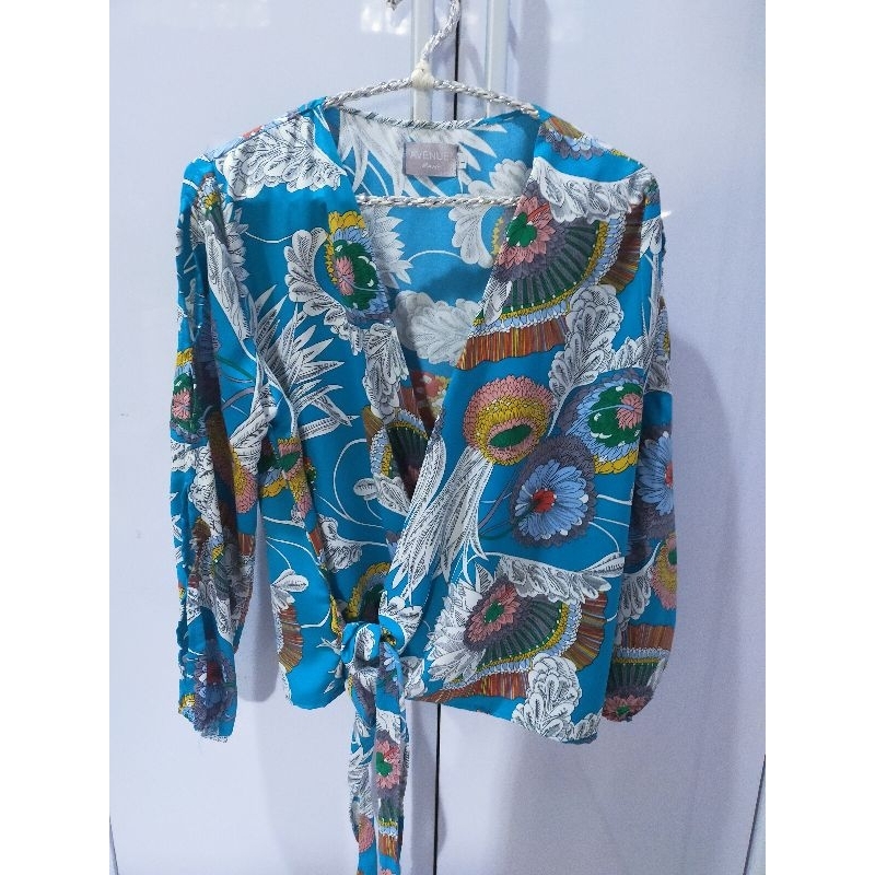 TOP ATASAN KIMONO LENGAN PANJANG WANITA