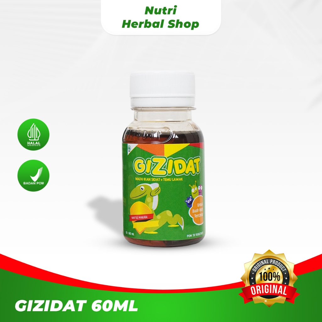 

GIZIDAT Madu Alami Penambah Nafsu Makan Anak Lezat Isi 60ml