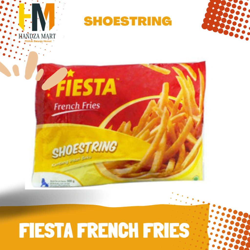 

FIESTA French Fries Shoestring / Fiesta Kentang Goreng Shoestring (Kentang Irisan Beku)