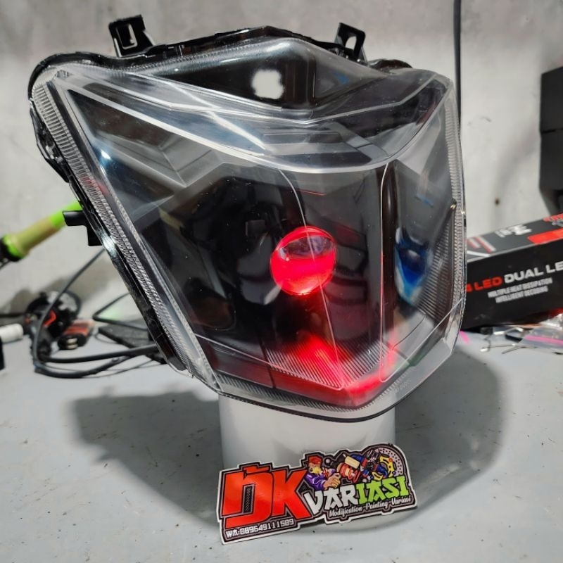 HEADLAMP SET CUSTOM LAMPU H4 BEAT ESP 2017-2019