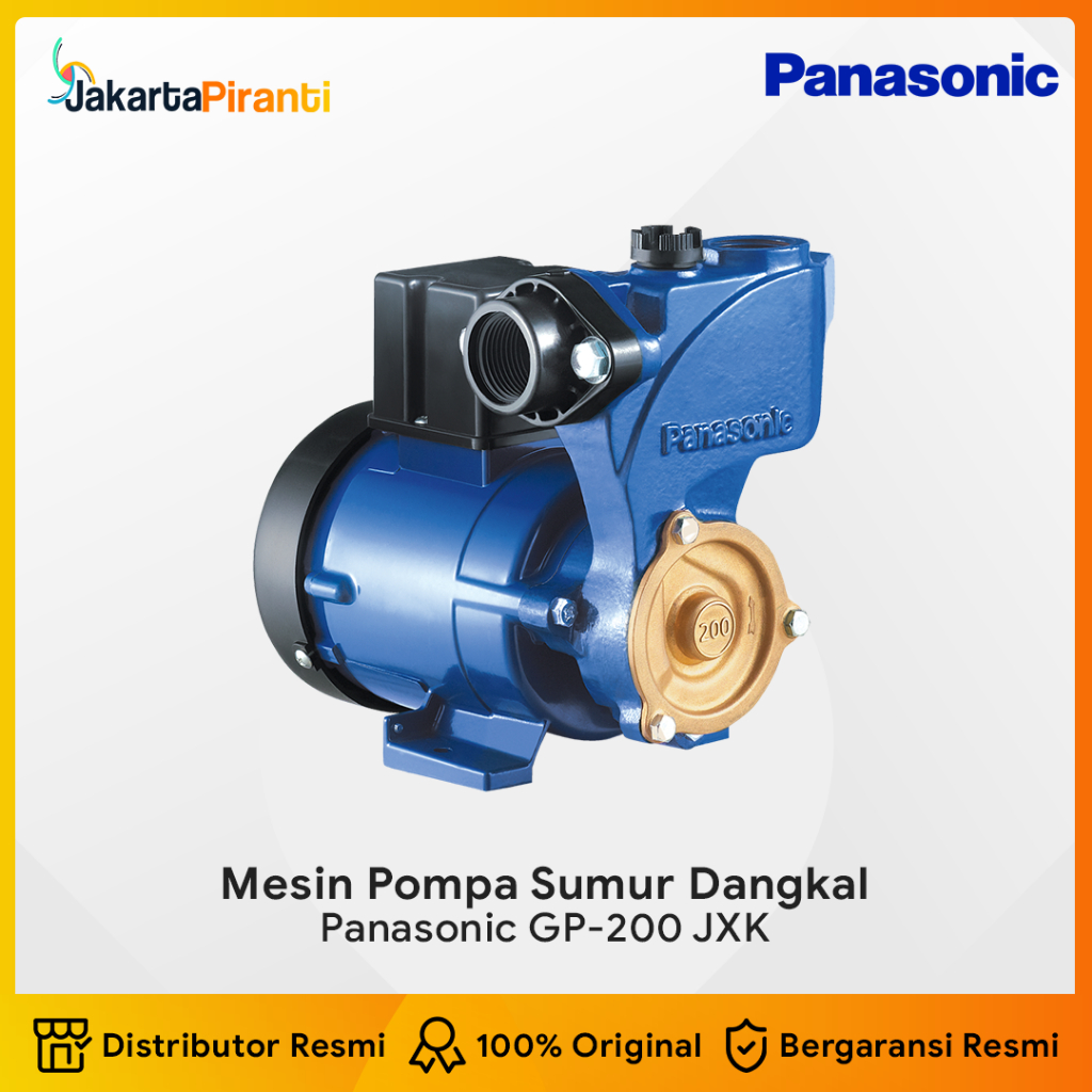 Mesin Pompa Air Sumur Dangkal Manual Non Otomatis 200 Watt Panasonic GP-200 JXK | GP-200JXK | GP200J