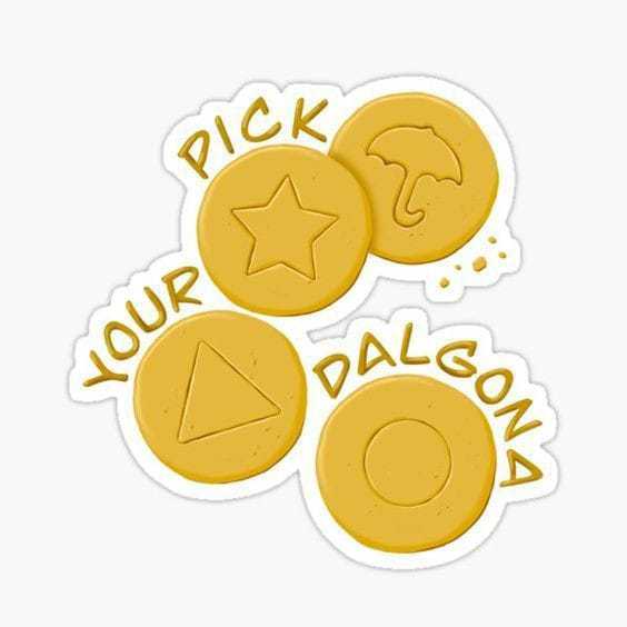 Nyimas_Pawom Dalgona Candy Squid Game / Squid Game Candy / Permen Squid Game / Permen Viral