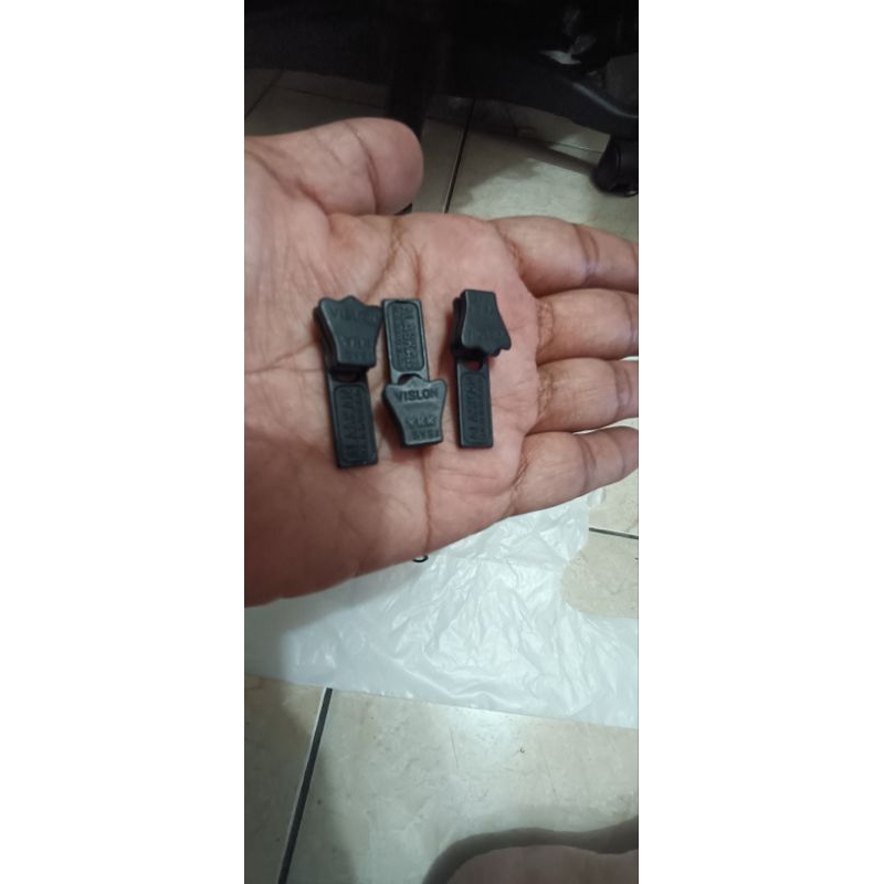 kepala resleting vislon hitam no5 YKK