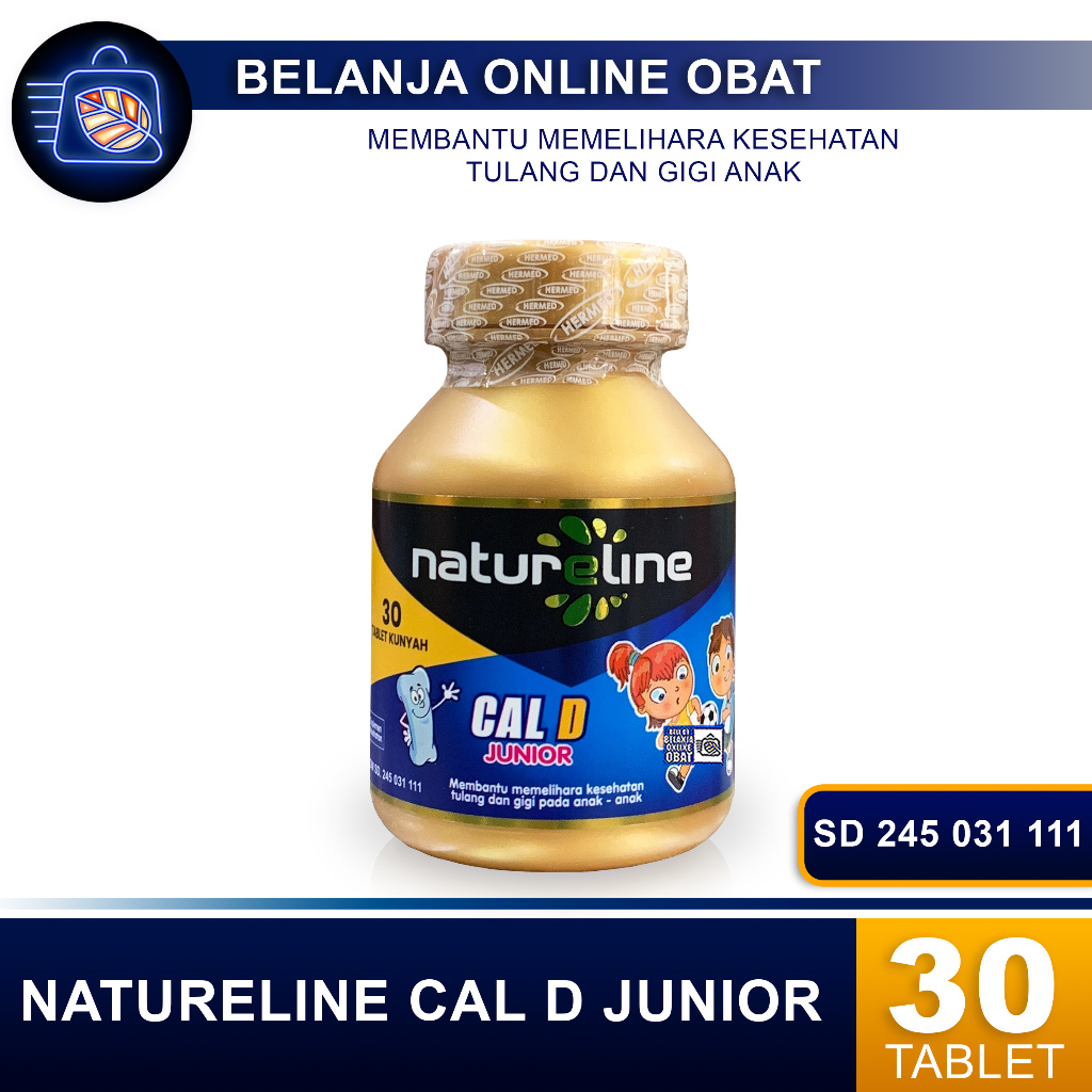 NATURELINE CAL D JUNIOR // Vit D3 & Kalsium Anak