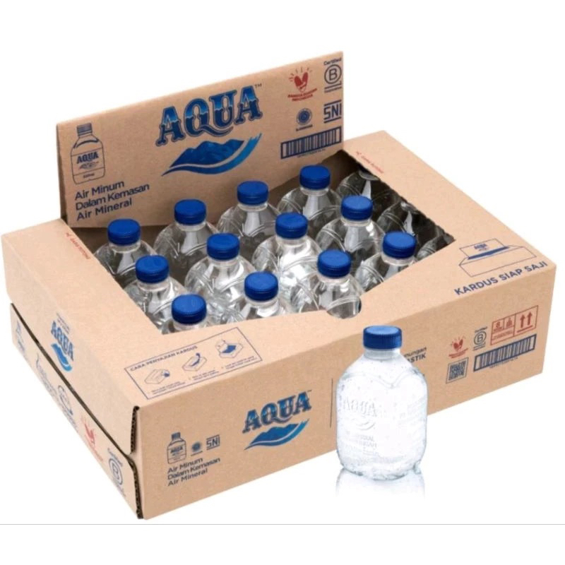 

aqua botol gemoy 220ml isi 24pcs