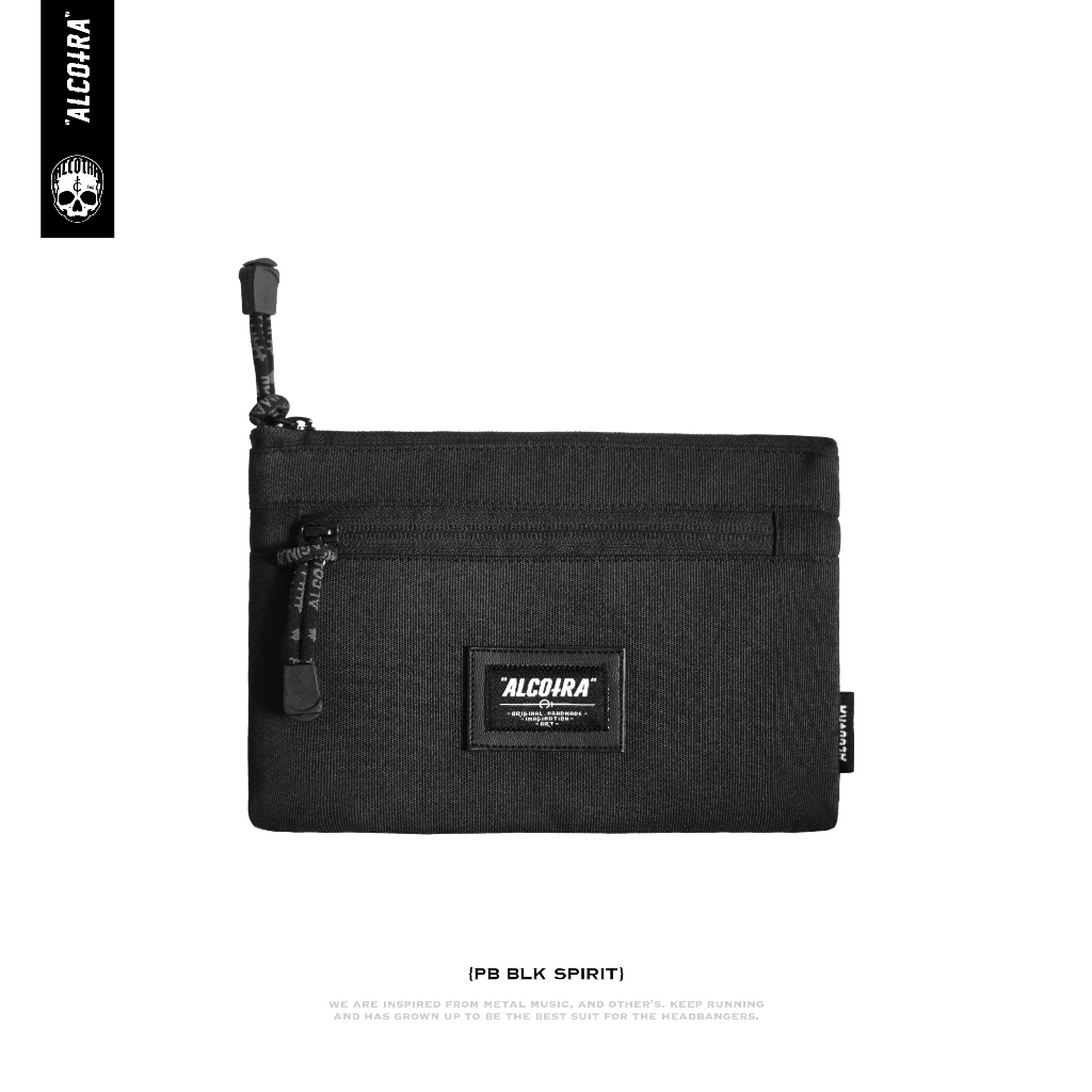 PB BLK SPIRIT // POUCH BAG BLACK SPIRIT // POUCHBAG ALCOTRA
