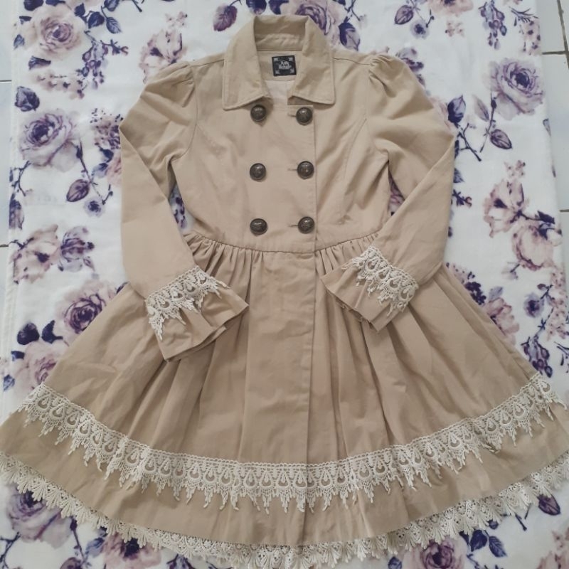 Coat Ank Rouge Super Megar Renda Umpak