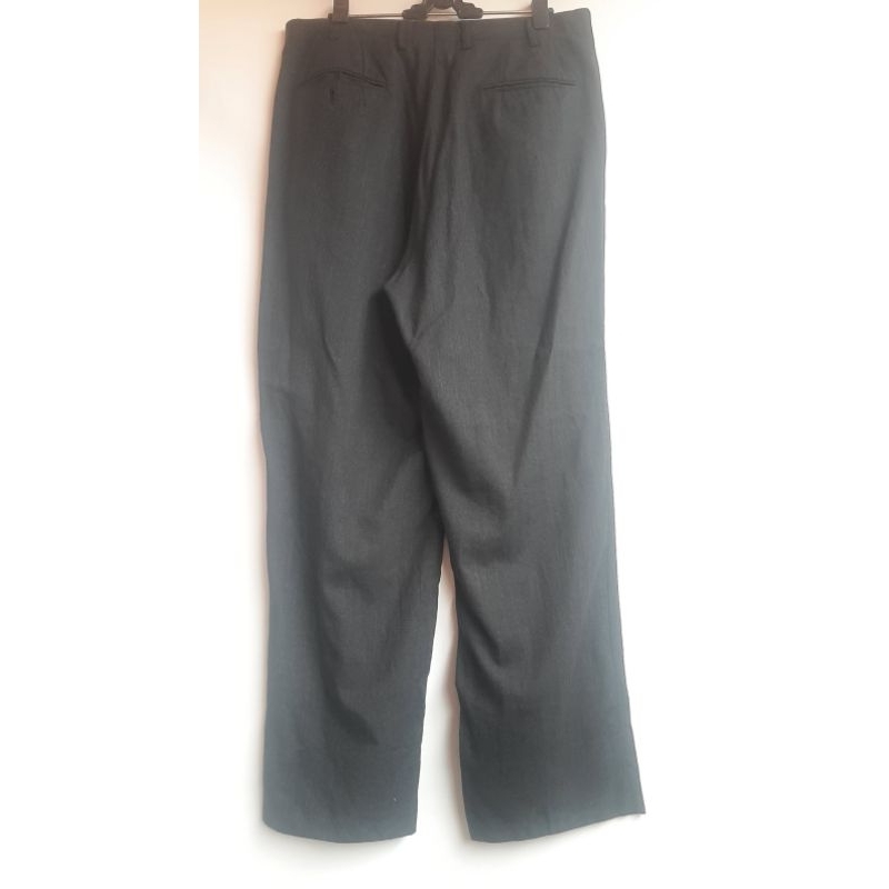 Celana Panjang Pria Hitam Sayur Kain Formal Kantor Kerja Preloved Like New Thrift PL