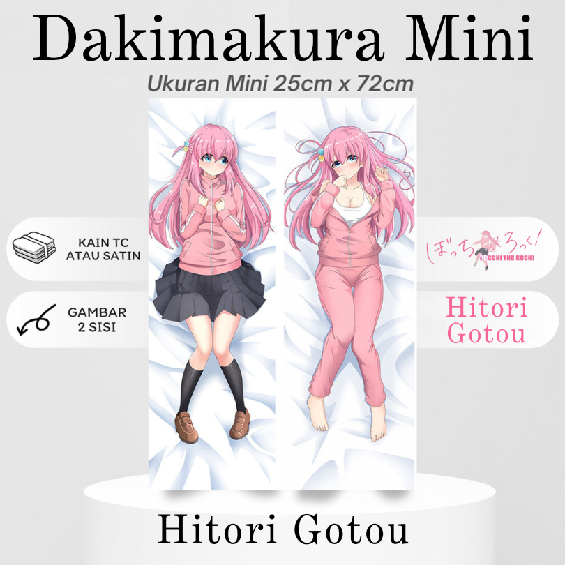 DAKIMAKURA MINI HITORI GOTOU Bocchi the Rock Bantal Anime Waifu Mini Hitori Gotou Bocchi the Rock