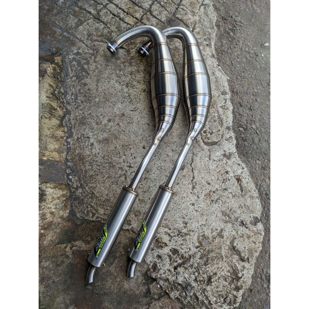 Knalpot Ninja R SMR Jogja Stainless - Leher Plepet