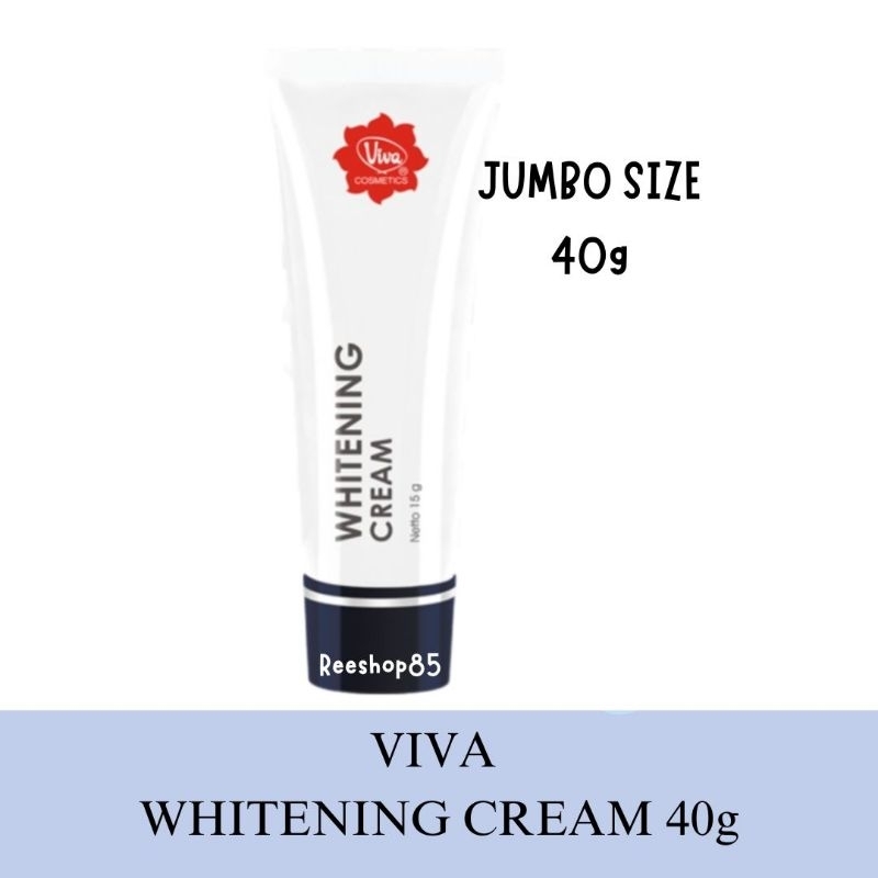 [Jumbo Size] VIVA Whitening Cream Flek 40g | Cream Wajah Untuk Flek dan Noda Hitam