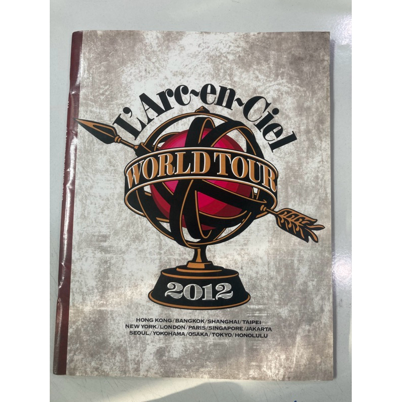 Majalah Buku L'Arc en Ciel Laruku World Tour 2012 Official Merchandise Konser Jakarta Murah Original