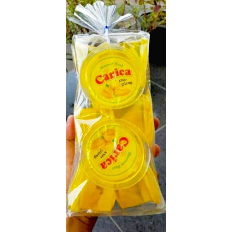 

manisan carica isi 6 pcs kemasan plastik 100% gula murni manisan buah carica khas dieng wonosobo