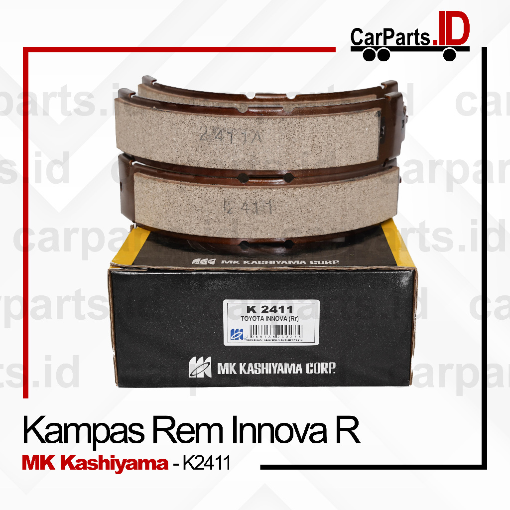 [MK Kashiyama] Kampas Rem Innova Belakang (Brake Shoe K2411)