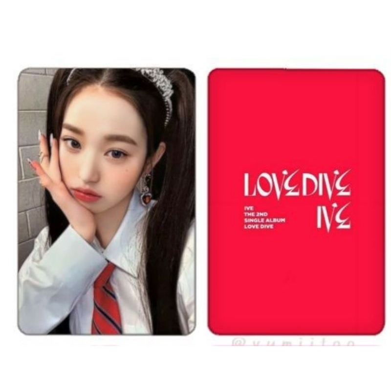 photocard wonyoung love dive official