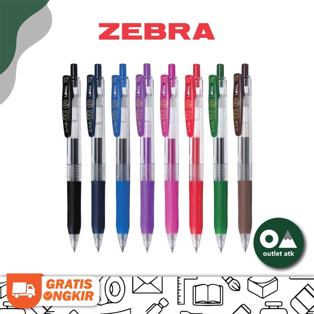 

Zebra Sarasa Clip Gel Pen 0.7 - Pulpen Jepang Asli Original