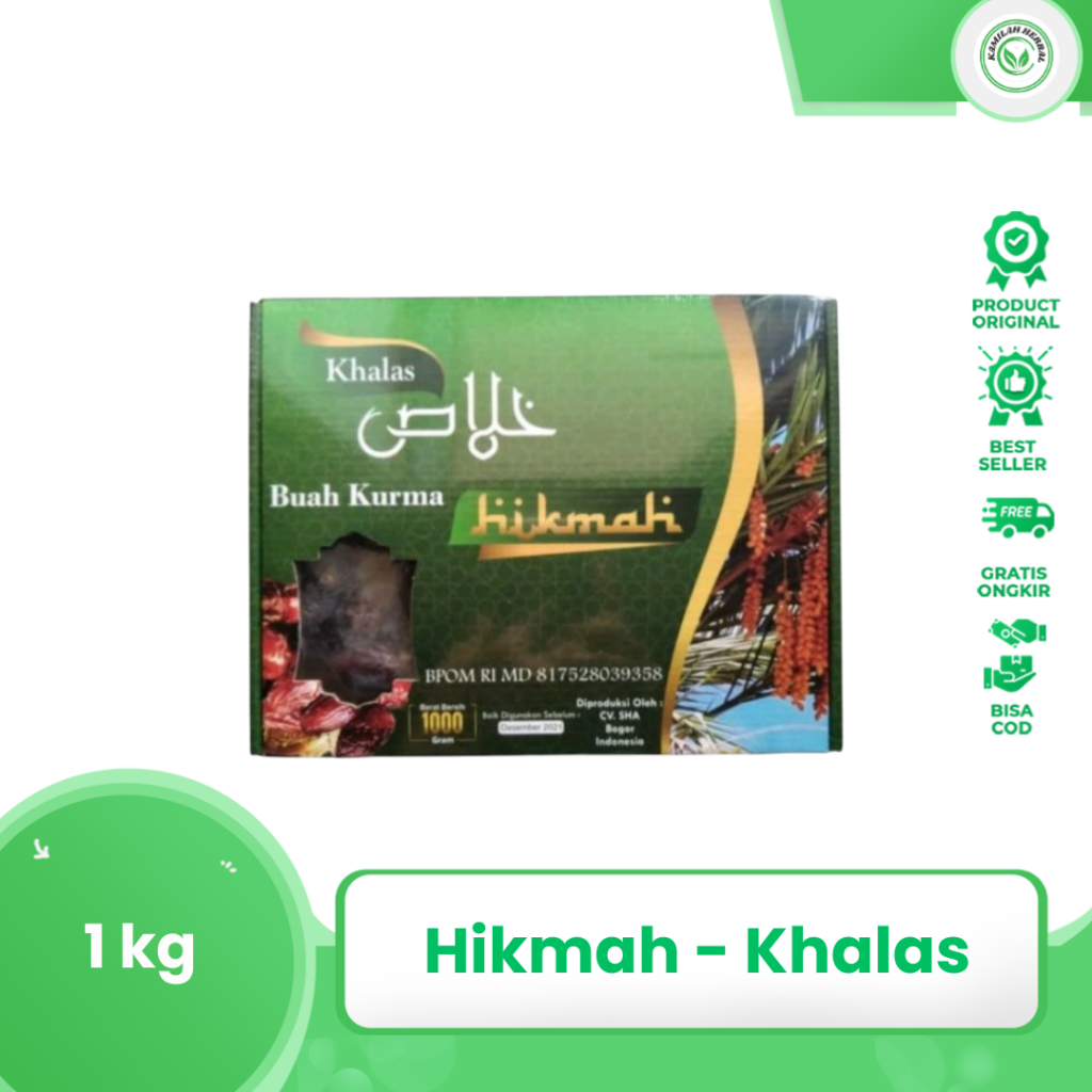 

KHALAS - Kurma Hikmah Khalas Kholas Original 1kg - khals hikmah