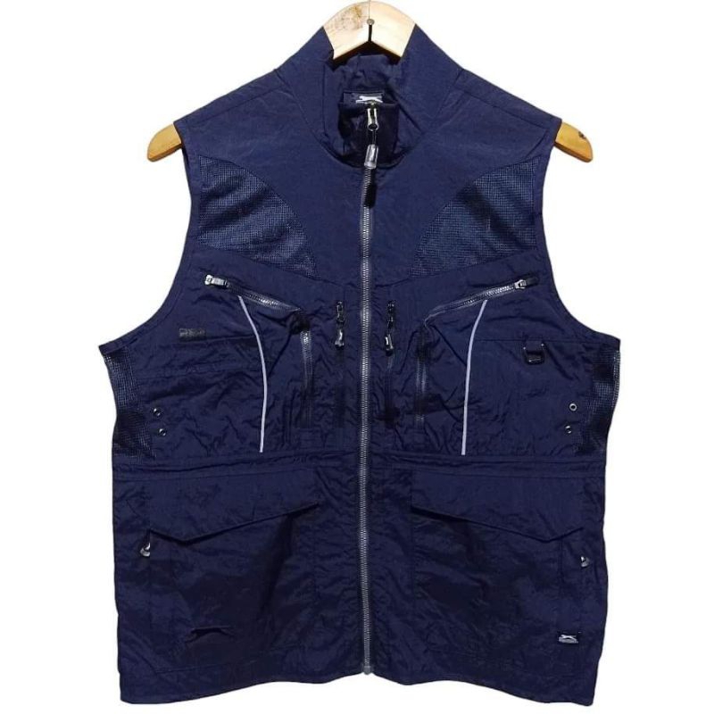 Vest tactical multipocket SLAZENGER size L fit M rompi mancing hiking proyek outdoor