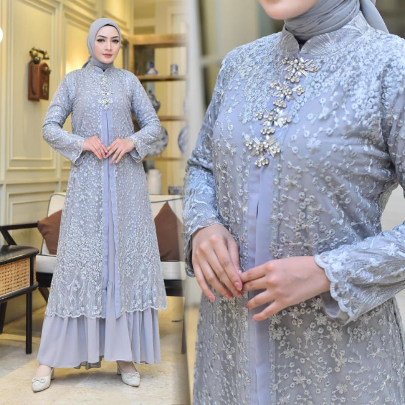 NEW ARRIVAL DRES OUTER KHINTANI DRESS MAXI DRES PREMIUM GAMIS LEBARAN TERBARU GAMIS CERUTY GAMIS CAN