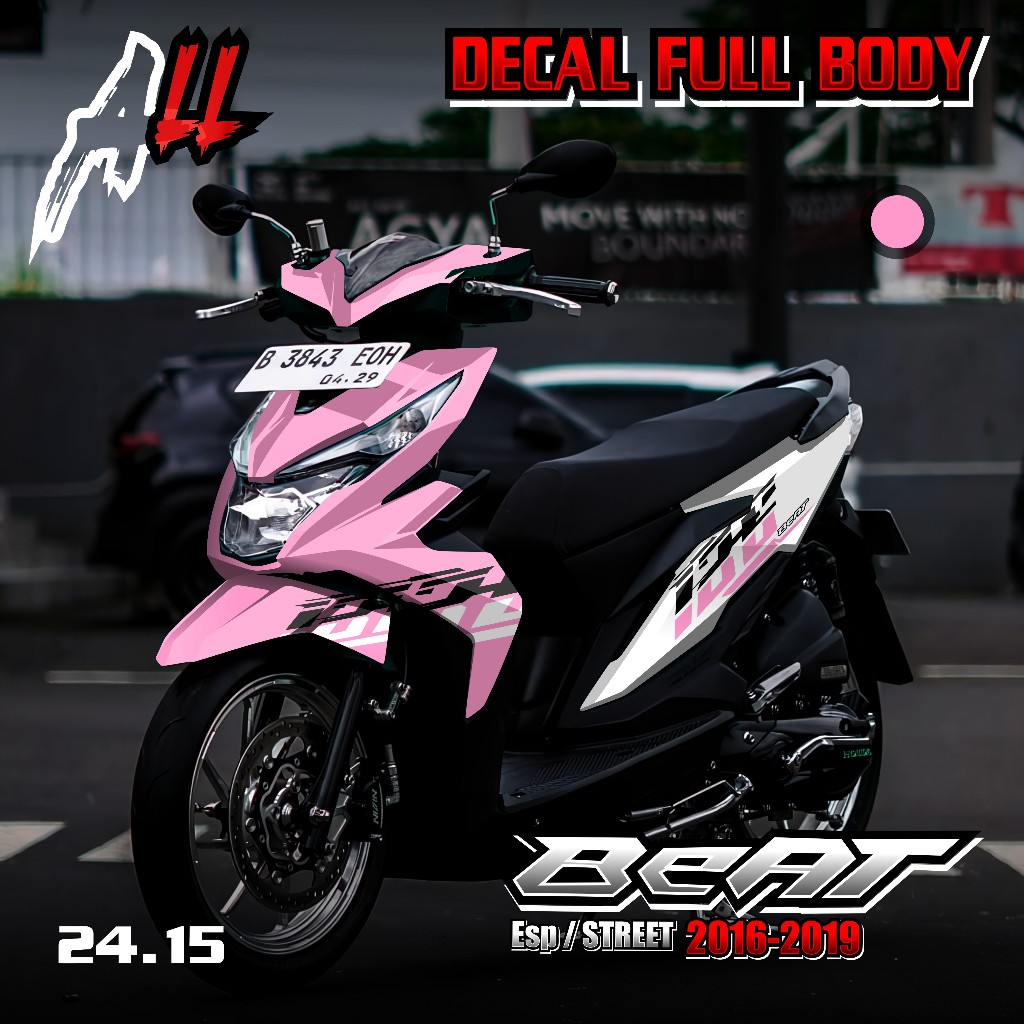 Stiker Decal Full Body Beat ESP 2016 2017 2018 2019 New Desain Simple 24.15