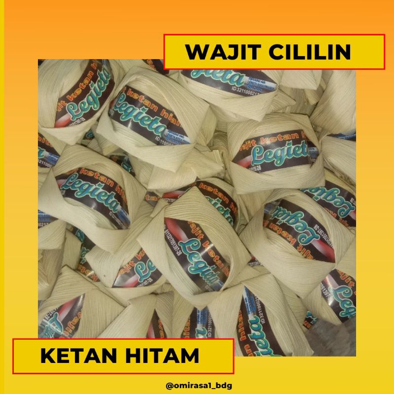 

Wajit Cililin Ketan Hitam 250gr 500gr 1kg oleh-oleh Bandung Omirasa 1