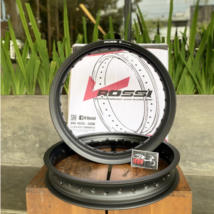 Velg Rossi CRF 300-17 Hole 32 ukuran 215/250-17 H36 Belakang 300/350-17 H32 Tromol Standar