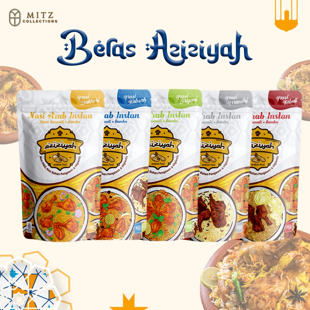 

Maknyuss1 Porsi Mantap 5 Orang!! Premium Nasi Mandhi Mandi Aziziyah 300Gr Beras Basmati Asli Bumbu