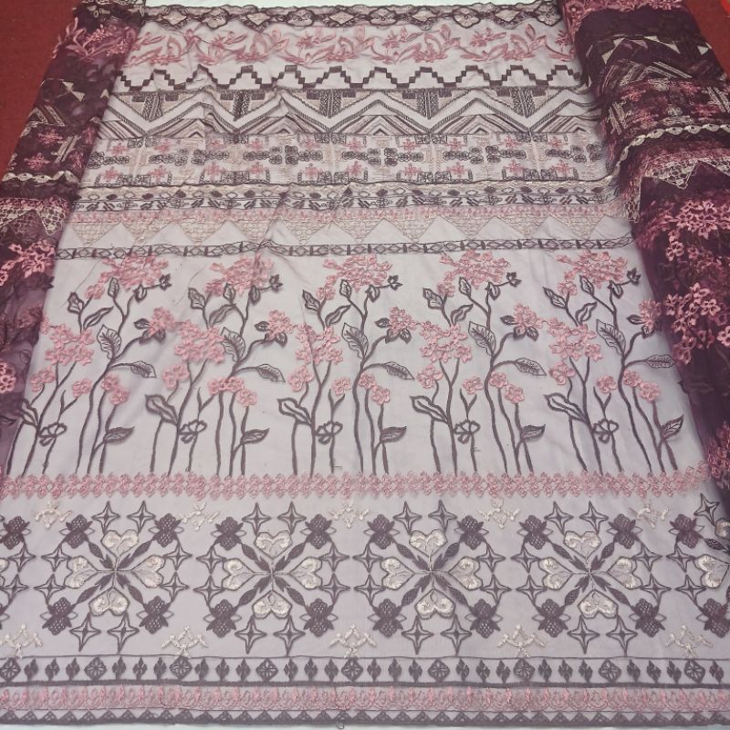 Kain Tile sapto garden/Tile garden motif sapto/Tile etnik garden