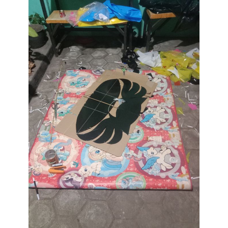 Layangan Ram raman empet mini bakalan 90cm
