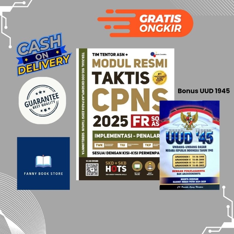 Buku CPNS 2025 - Modul Resmi Taktis CPNS 2025 FR Soal Asli