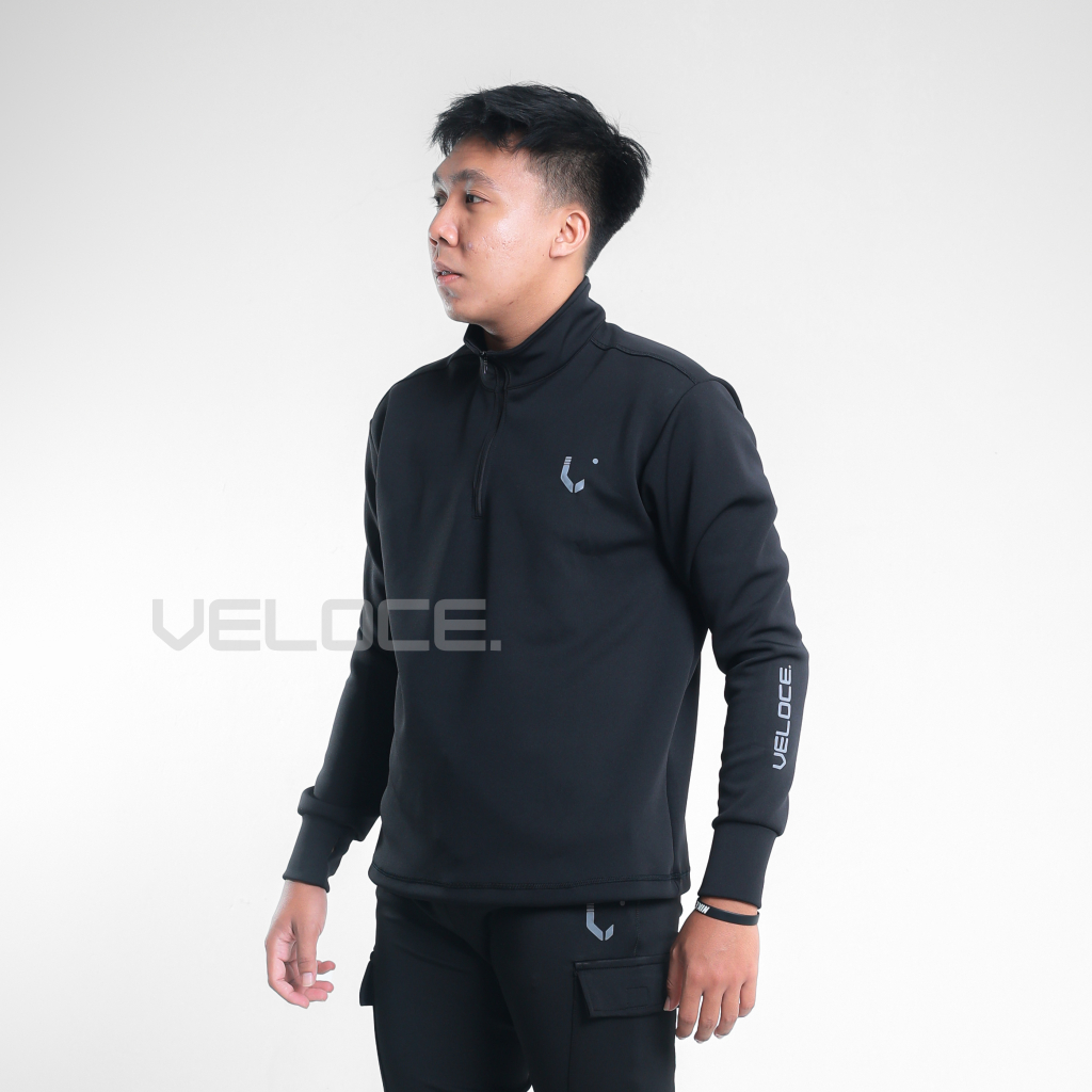 Jaket tracktop olahraga pria halfzipper sporty Veloce/jaket running olahraga pria  halfzipper sporty