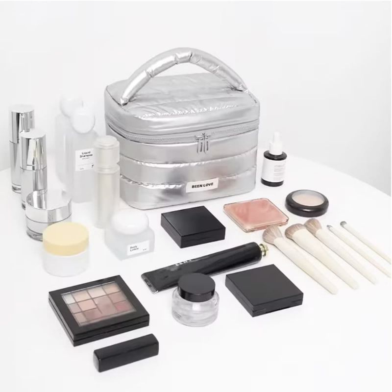 Tas Kosmetik Anti Air / Tas Makeup Kapasitas Besar Genggam / Tas Makeup Portabel Waterproof
