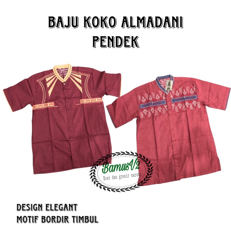 Baju Koko Al Madani Lengan Pendek