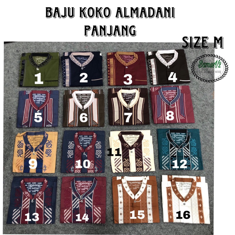 Baju Koko Al Madani Lengan Panjang