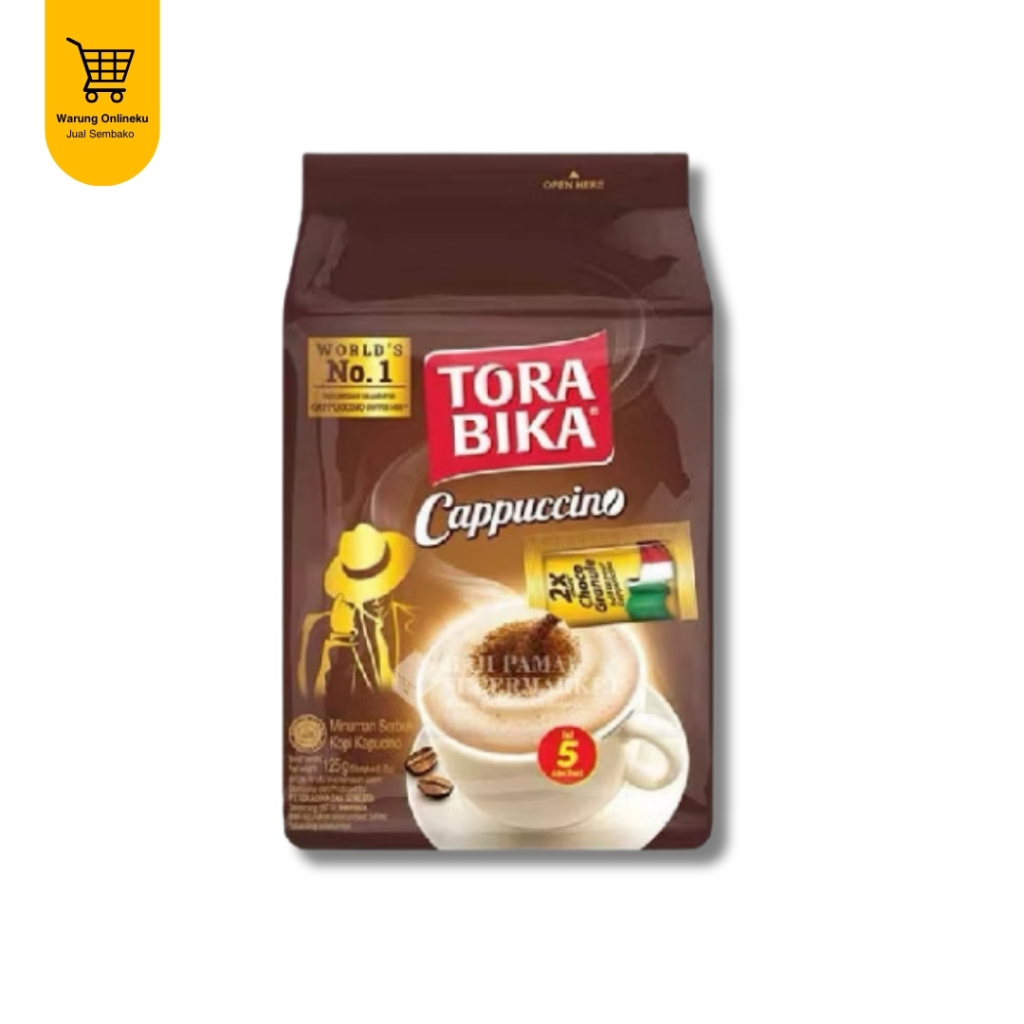 

TORABIKA CAPPUCCINO POUCH 5 x 25GR WITH CHOCO GRANULE