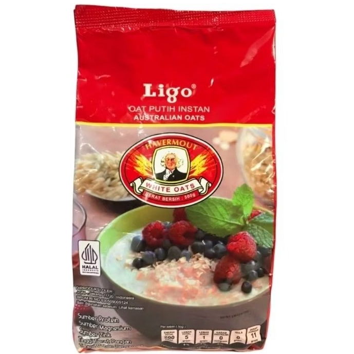 

LIGO HAVERMOUT INSTANT 500GR WHITE AUSTRALIAN OATS MERAH
