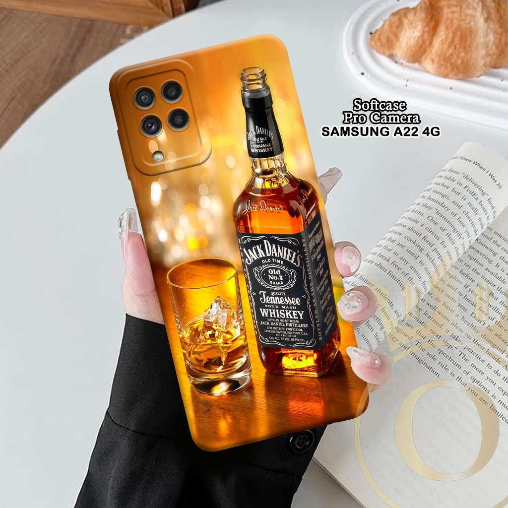 Softcase Samsung Galaxy A22 4G - ORORA - Casing Samsung Galaxy A22 4G - Motif case Minuman - softcas