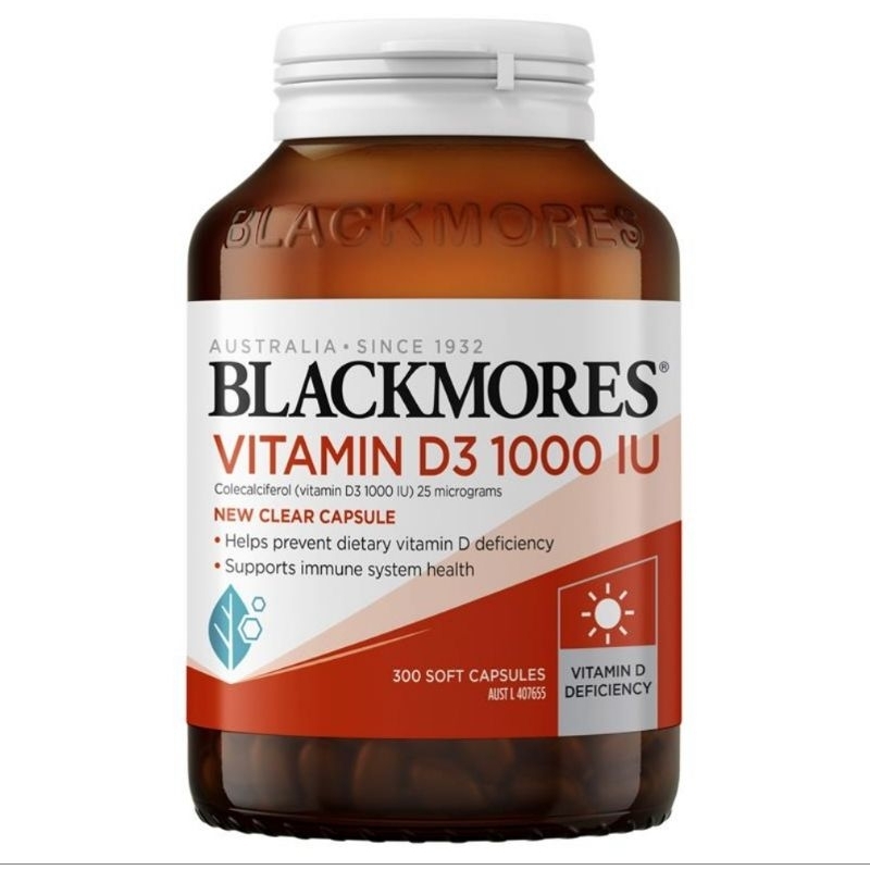 

Blackmores Vitamin D3 1000 IU 300 Capsule READY STOCK