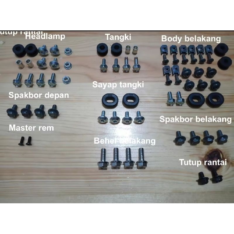 Baut body vixion old fullset/baut full bodi vixion old Baut body vixion old fullset/baut full bodi v