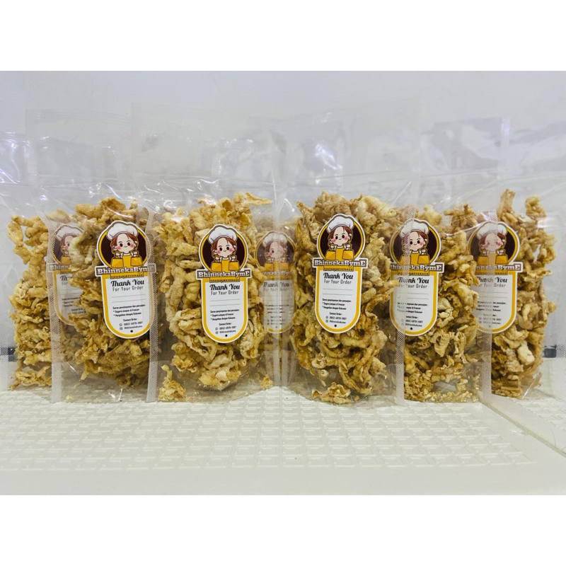 

Keripik Ceker Tanpa Tulang Bhinneka by Me - Berat 70 Gram