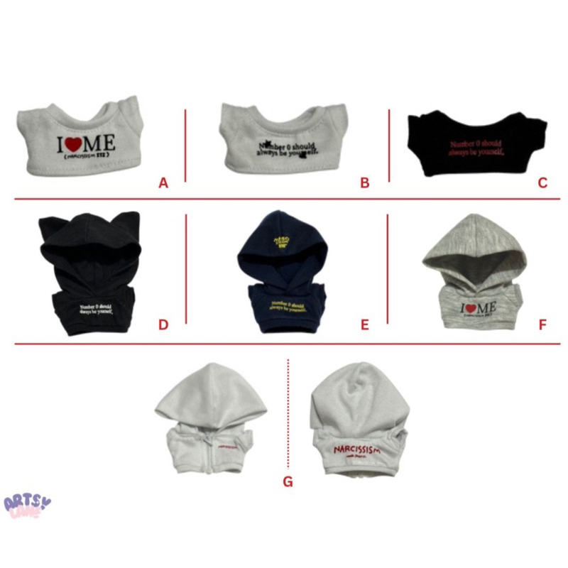 DOLL CLOTHES 10 CM 40 CM NARCISSISM NCT