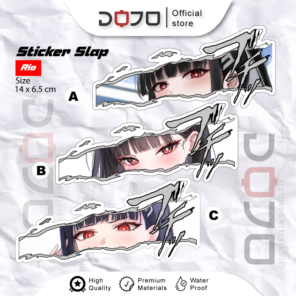 

Sticker VINYL Blue Archive Tsukatsuki Rio motor mobil notebook binder laptop pc gaming JDM slap eyes murah