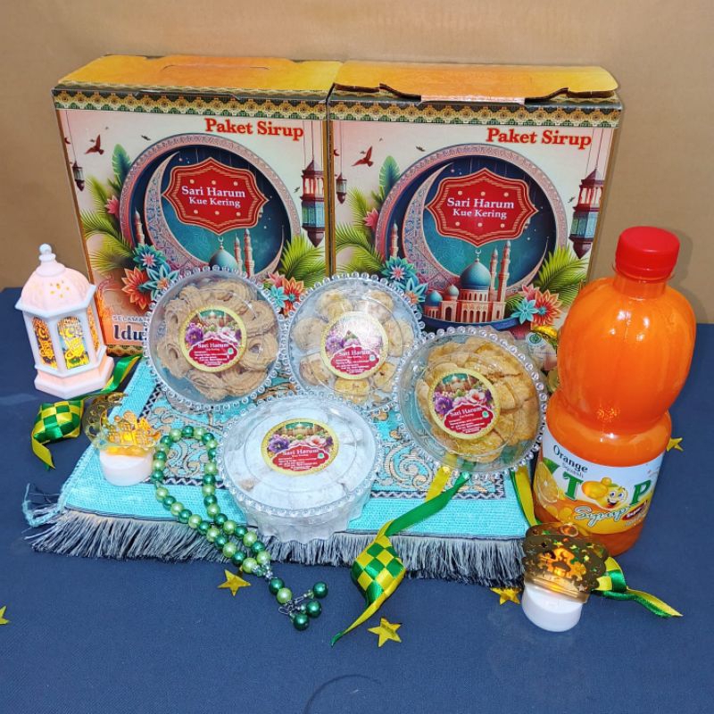 

aneka macam kue kering , paket kue kering lebaran isi 6 toples