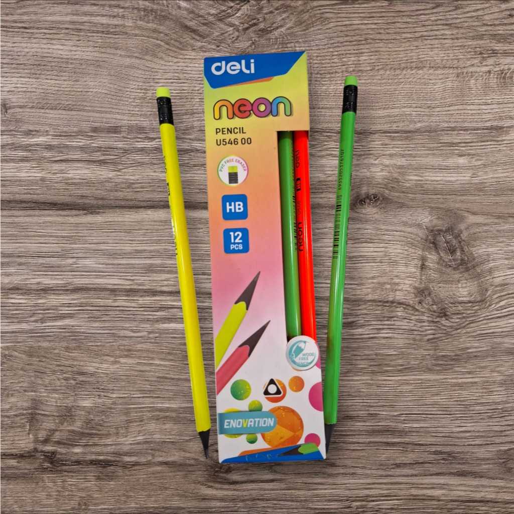 

(Per Pcs) Pensil Deli HB Neon U546 00