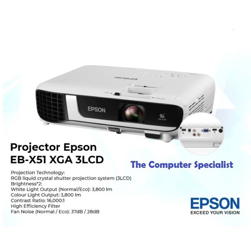 Proyektor epson EB-X51 second