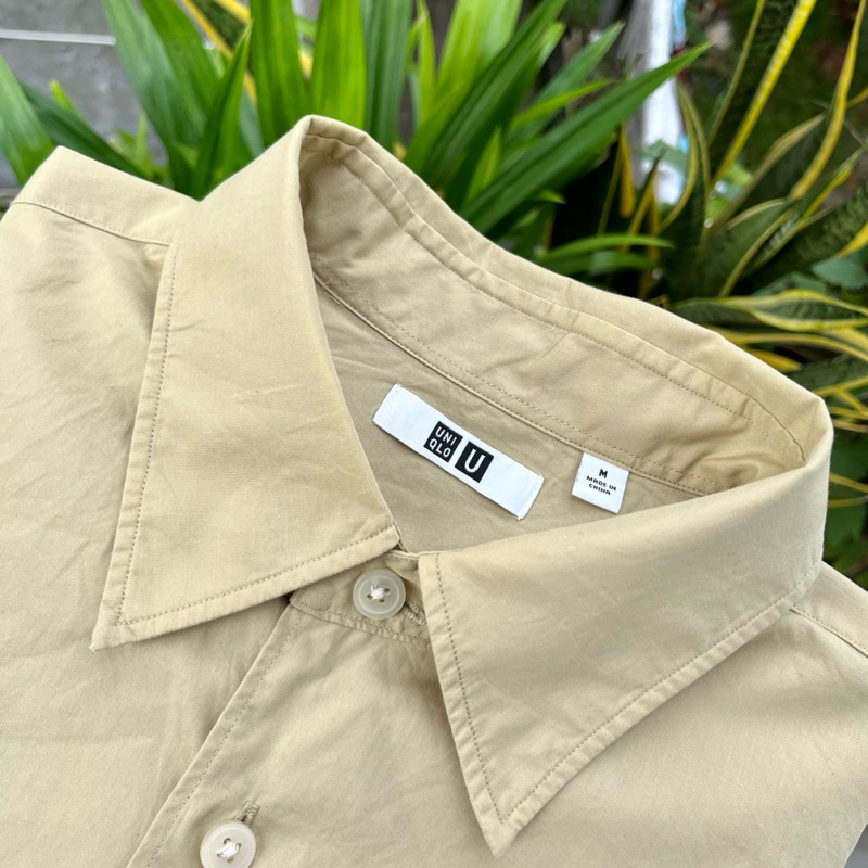 Kemeja Cotton UNIQLO Undercover Soft Khaki (XL)