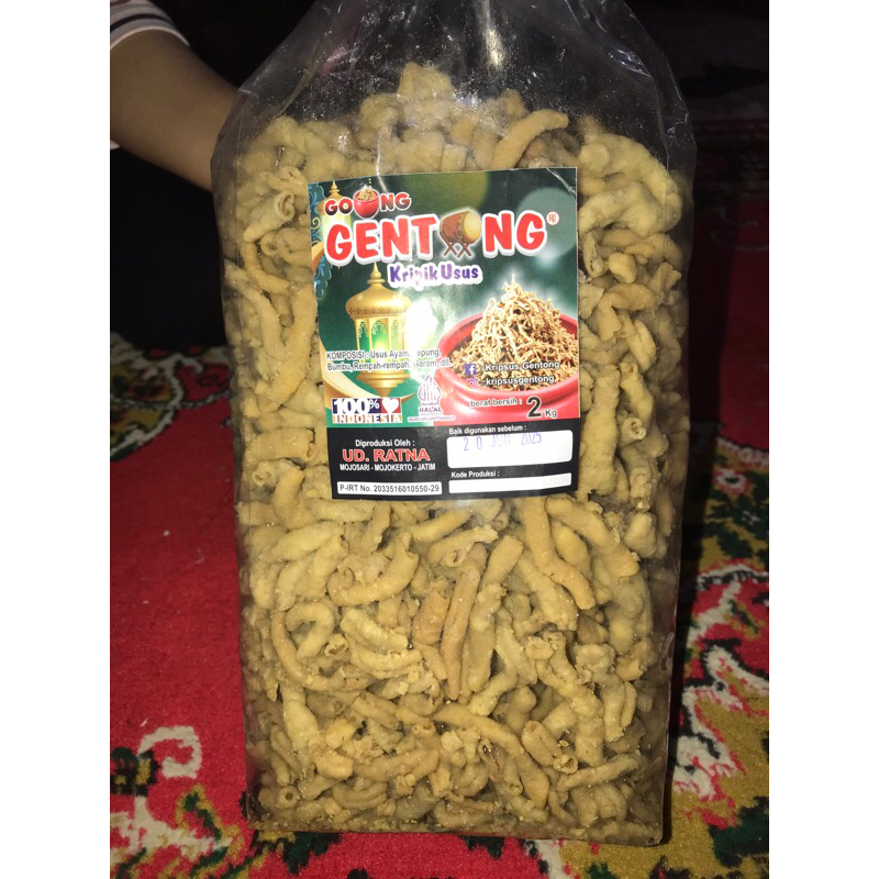 

keripik usus gentong