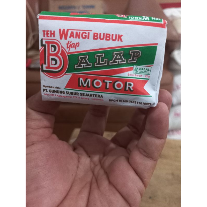 

teh tjap balap motor kemasan 40 gr