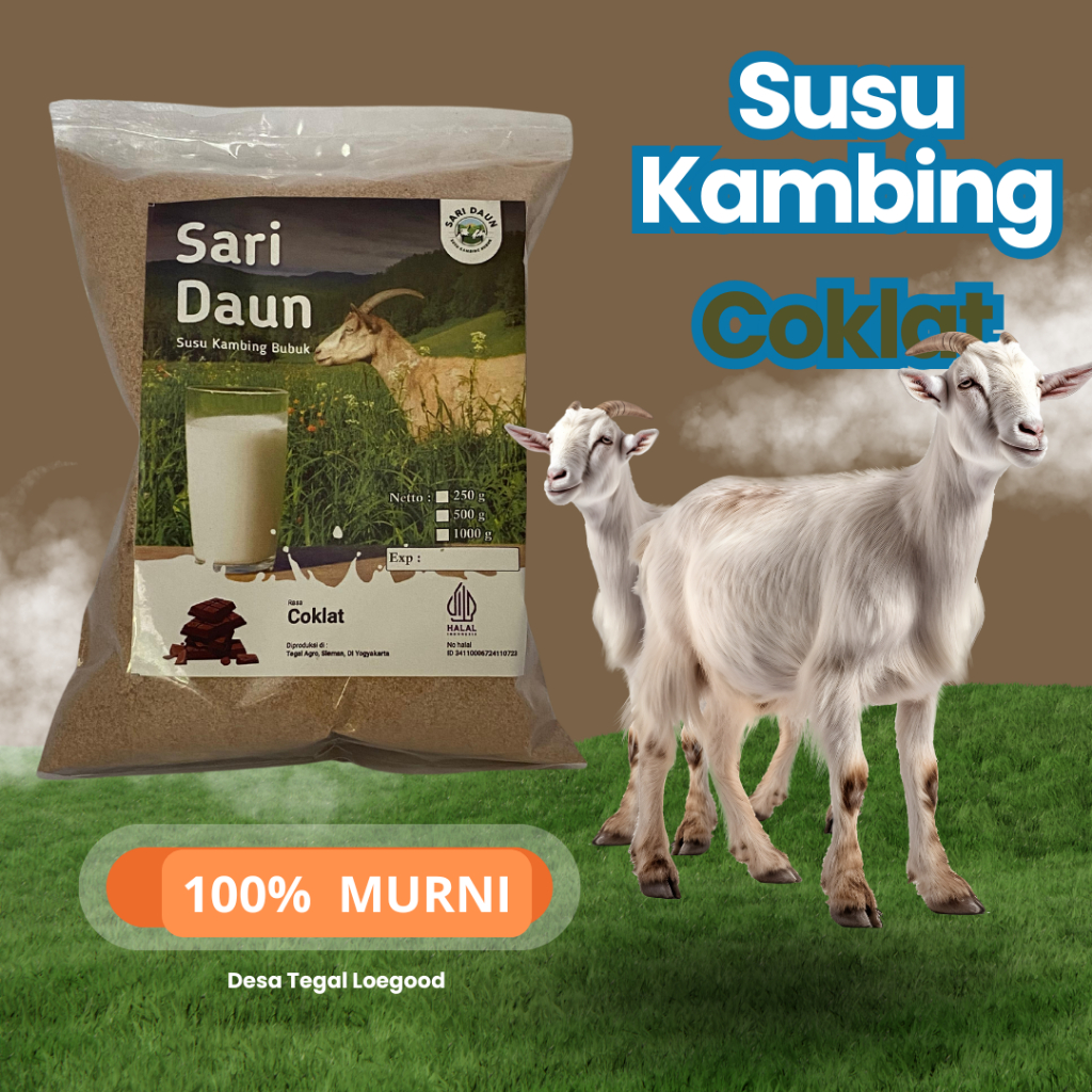 

SARI DAUN Susu Kambing Etawa Murni Pasteurisasi Cair / Susu Kambing Etawa Asli